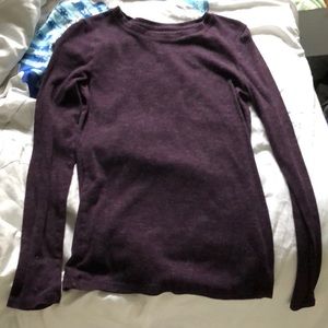 Purple long sleeve shirt